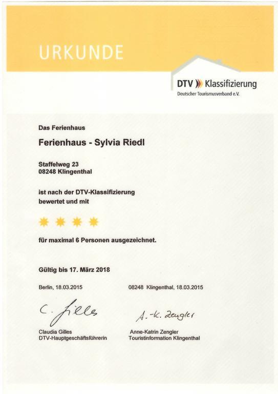 Ferienhaus Riedl Klingenthal Eksteriør billede